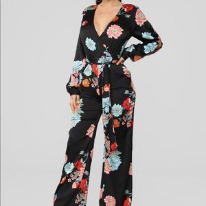 Fashion Nova Vibes in the Garden jumpsuit